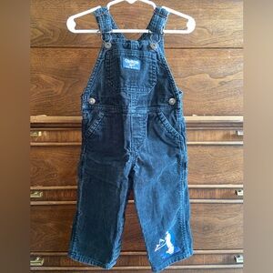 Oshkosh B’Gosh Corduroy Overalls with Embroidered Penguin Detail Size 12 months